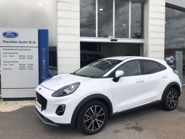 Voir le détail de l'offre de cette FORD Puma 1.0 EcoBoost 125ch mHEV Titanium 6cv de 2020 en vente à partir de 178.37 €  / mois