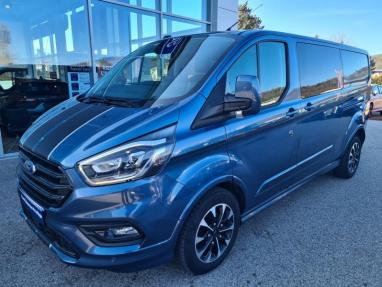 Voir le détail de l'offre de cette FORD Transit Custom Fg 320 L2H1 2.0 EcoBlue 185 Cabine Approfondie Sport 7cv de 2021 en vente à partir de 478.61 €  / mois